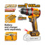 INGCO 66N.m Compact Brushless Cordless Impact Drill - CIDLI206681