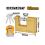 INGCO 80MM Heavy Duty Brass Block Padlock - DBBPL0802