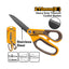 INGCO 210MM (8") Rubber Grip Long-Blade Scissors - HSCRS812108