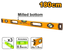 INGCO 180CM Milled Bottom Spirit Level - HSL08180