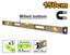 INGCO 150CM Milled Bottom Spirit level with Powerful Magnets - HSL38150M