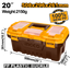 INGCO 508x296x261MM 20" Plastic Toolbox - PBX2001