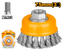 INGCO 75MM (3") Wire Cup Brush - WB20751