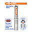 WADFOW 750W (1.0HP) 4" Deep Well Pump - WWPDA03