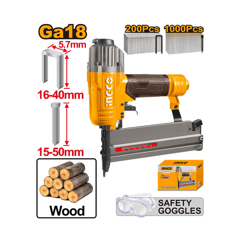 INGCO Ga 18, 2-In-1 Combo Brad Nailer - ACN50401