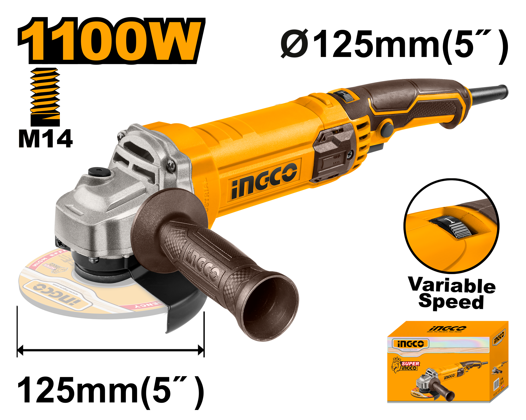 INGCO Angle Grinder - AG1100385