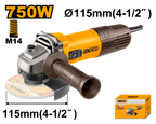 INGCO 750W Angle Grinder - AG75028