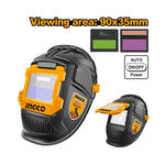INGCO 90x35MM Viewing Area Auto-Darkening Welding Helmet - AHM009