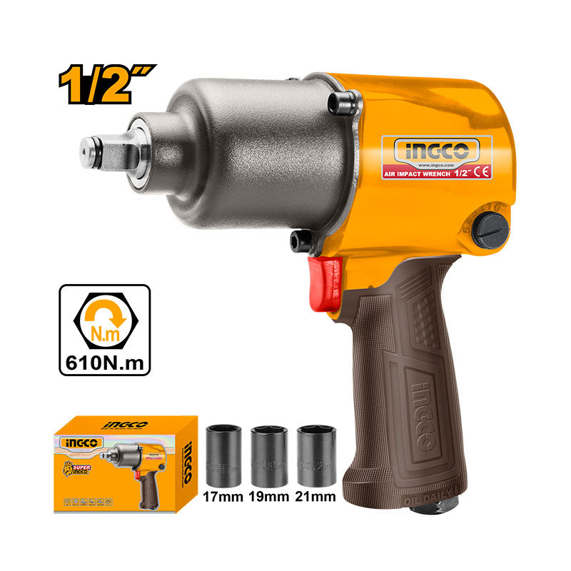 INGCO 1/2" Air Impact Wrench - AIW12562