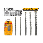 INGCO 5 PCs Masonry Drill Bits Set - AKD2052