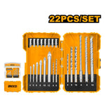 INGCO 22 Pcs Drill Bits and Screwdriver Bits Set - AKDL12201