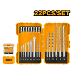 INGCO 22 Pcs Drill Bits and Screwdriver Bits Set - AKDL12201