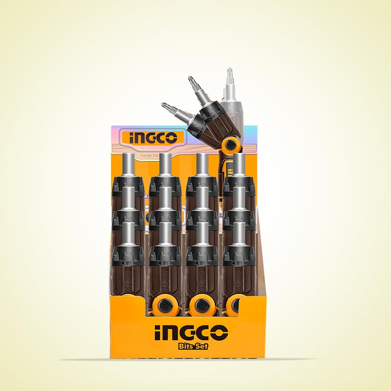 INGCO 13 In 1 Ratchet Screwdriver Set - AKISD1208