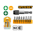 INGCO 9 PCs Screwdriver Bits Set - AKSD0071