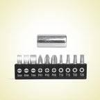 INGCO 12 PCs Flexible Shaft Screwdriver Set - AKSDFL1208
