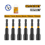 INGCO 6 PCs Impact Magnetic Nut Set - AMN65061