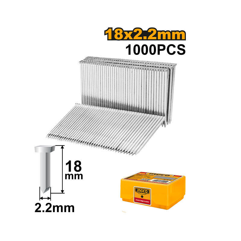 INGCO 1000 PCs, 18x2.2MM Concrete Nail - ANA01181