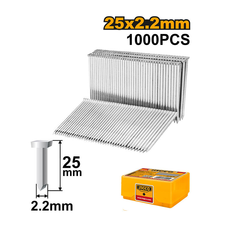 INGCO 1000 PCs, 25x2.2MM Concrete Nail - ANA01251
