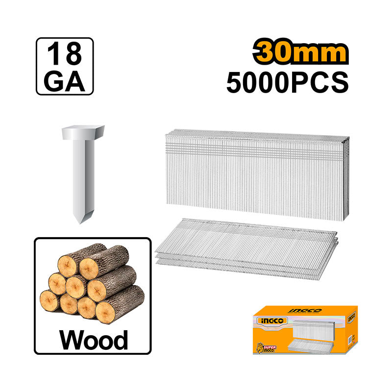 INGCO 5000 PCs, 30MM Brad Nail - ANA18301