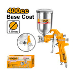 INGCO 400 CC Base Coat Air Spray Gun (1.5-2.0MM Optional Nozzle) - ASG4042
