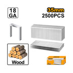 INGCO 2500 PCs, 35MM Crown Staple - AST18351