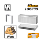 INGCO 2500 PCs, 35MM Crown Staple - AST18351