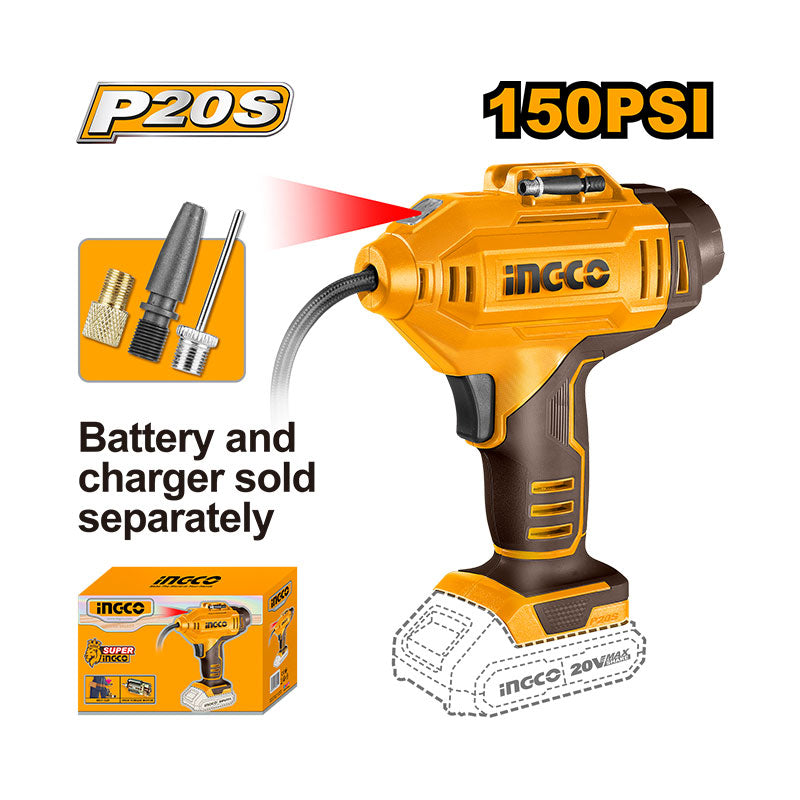 INGCO Cordless Portable Design Auto Air Compressor - CACLI2018