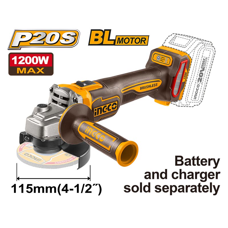 INGCO Cordless Angle Grinder - CAGLI221153
