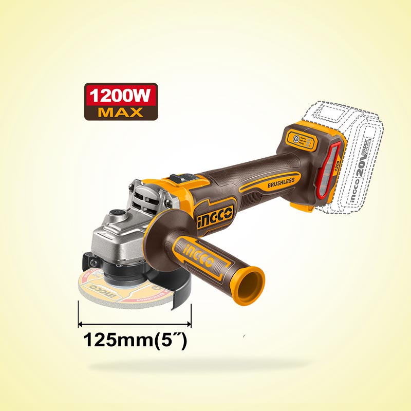 INGCO 1200W Cordless Angle Grinder - CAGLI221253
