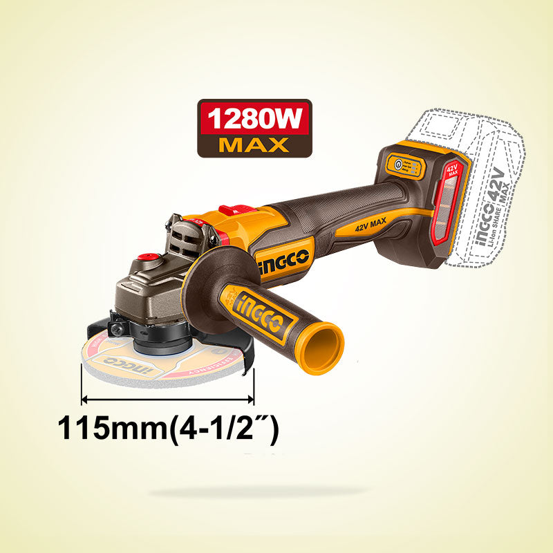 INGCO Cordless Angle Grinder - CAGLI4128112