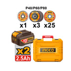 INGCO Cordless Angle Grinder - CAGLI4128112