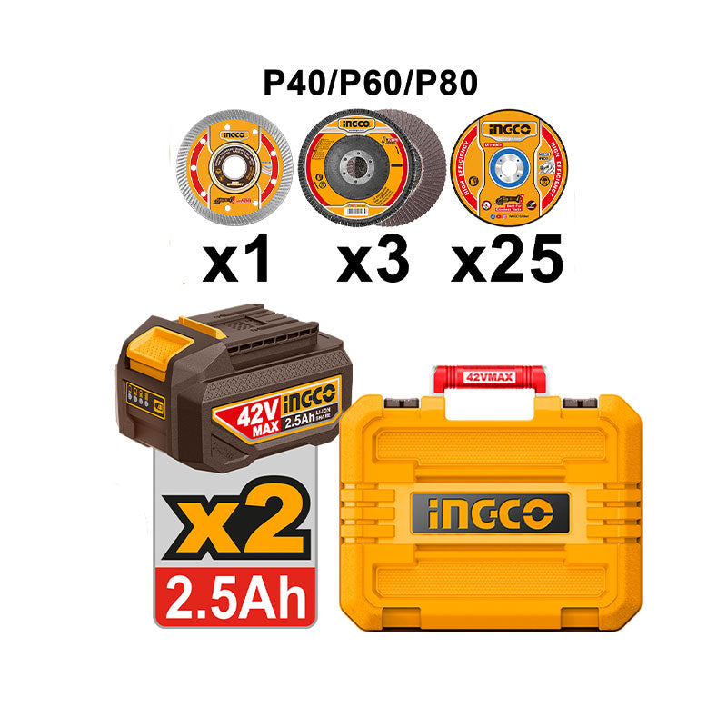 INGCO Cordless Angle Grinder - CAGLI4128112