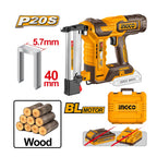 INGCO Cordless Crown Stapler Nailer - CCSNLI6005