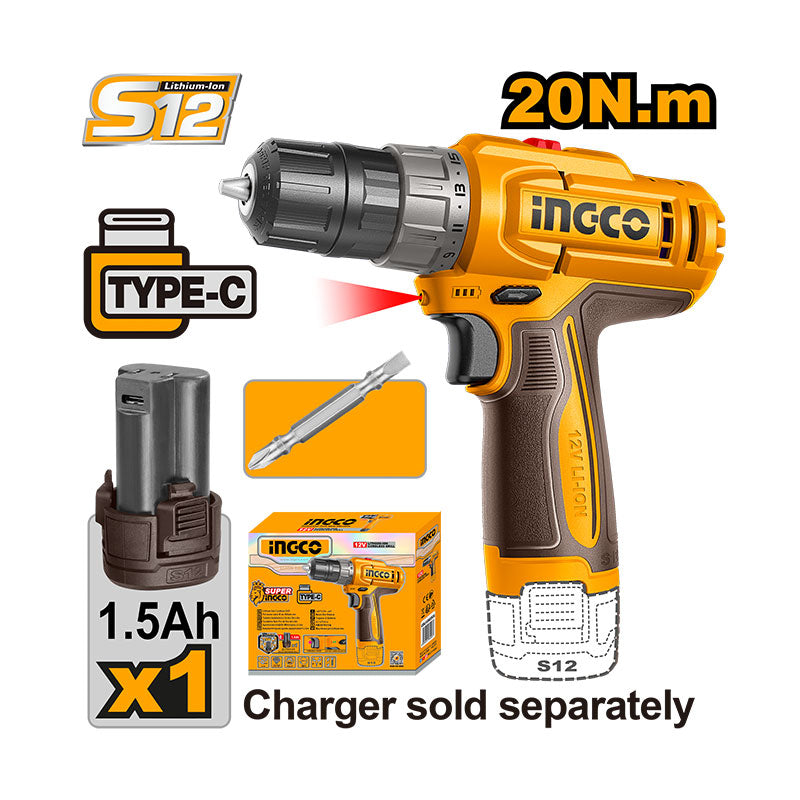 INGCO Cordless Drill - CDLI122061