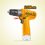 INGCO 20N.m Cordless Drill - CDLI12456