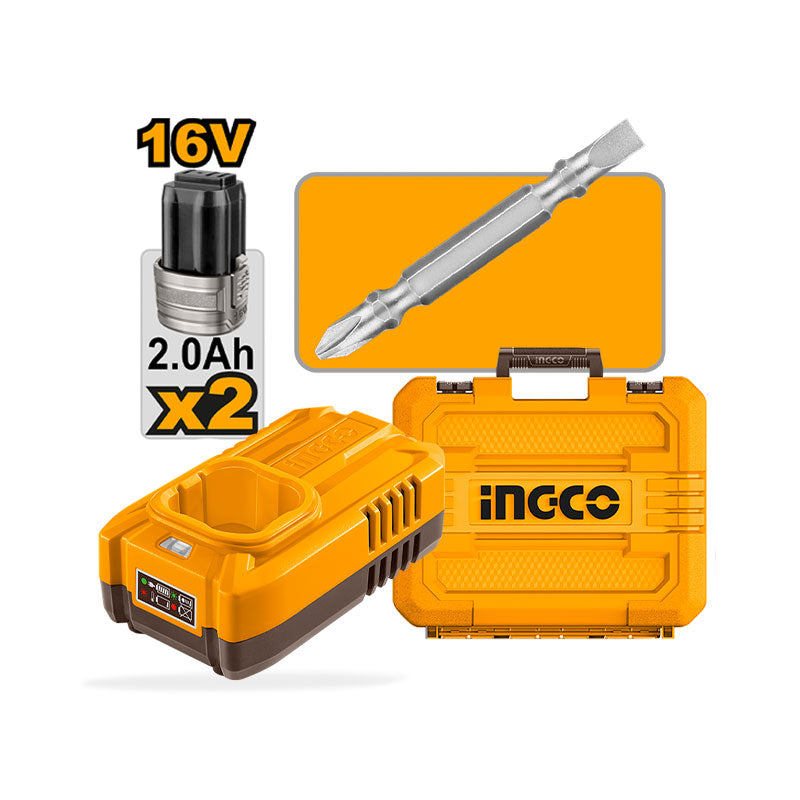 INGCO 60N.m Compact Brushless Cordless Drill - CDLI16682