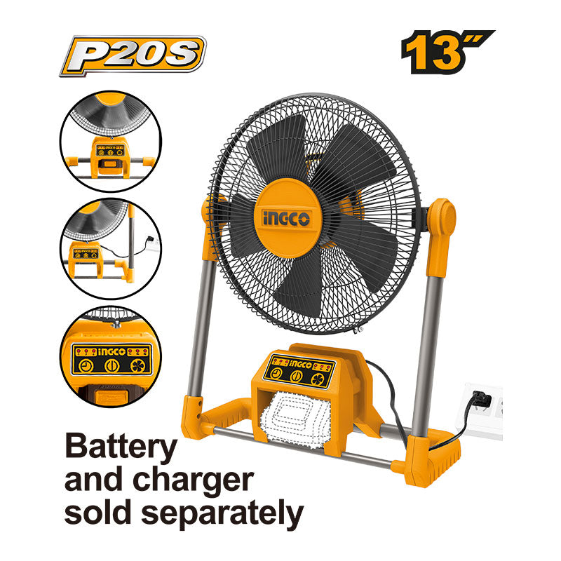 INGCO 13" Cordless Fan - CFALI2001