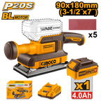 INGCO Cordless Finishing Sander - CFSLI20311