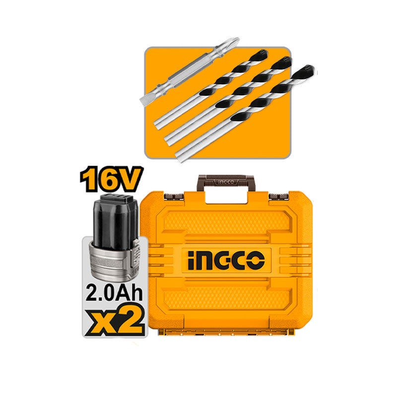 INGCO 20N.M Cordless Impact Drill - CIDLI12206