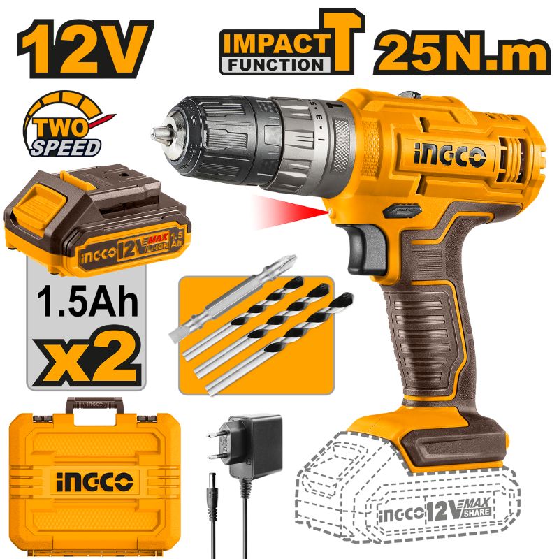 INGCO Cordless Impact Drill - CIDLI1228