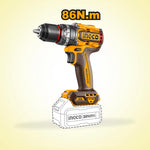 INGCO 86N.m Brushless Cordless Impact Drill - CIDLI20868