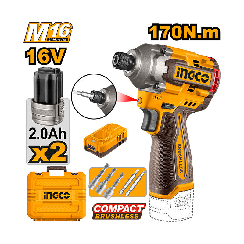 INGCO Cordless Impact Driver - CIRLI16178 Main image