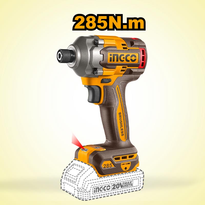 INGCO 285N.m Cordless Impact Driver - CIRLI2028