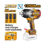 INGCO 1350N.m Cordless Impact Wrench - CIWLI201351
