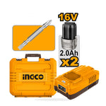 INGCO Cordless 2 Pcs Combo Kit - CKLI1628