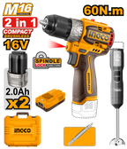 INGCO Cordless 2 Pcs Combo Kit - CKLI1628