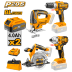 INGCO Cordless 4 Pcs Combo Kit - CKLI2010