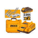 INGCO 66N.m Cordless 2 PCs Combo Kit - CKLI20277