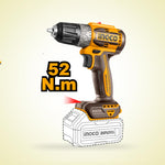 INGCO 5 Pcs Cordless Industrial Combo Kit 20V + 2 Battery - P1C1 - CKLI2058