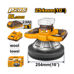 INGCO Cordless Polisher with a Polishing Pad Diameter of 254MM - COPLI2025481